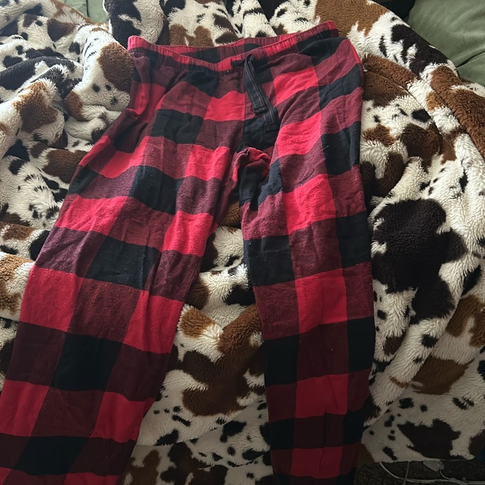 plaid christmas sweatpants